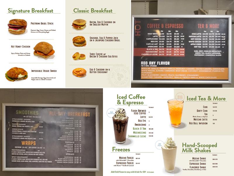 Port City Java Menu