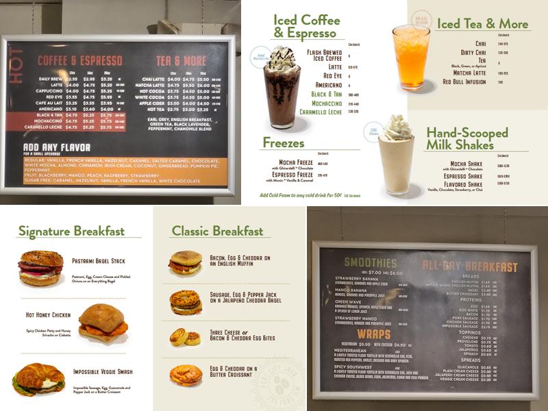 Port City Java Menu