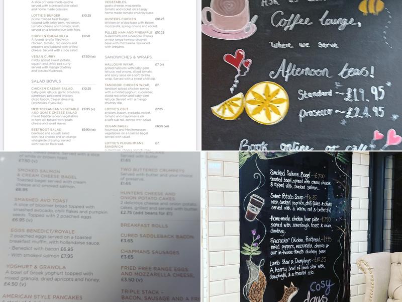 Lotties of Belmont Menu