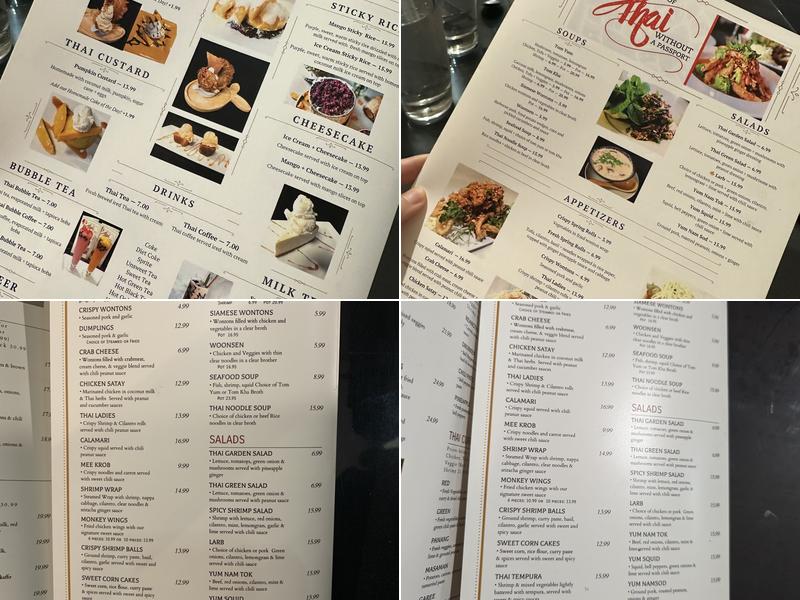 Reangthai Thai Restaurant Menu