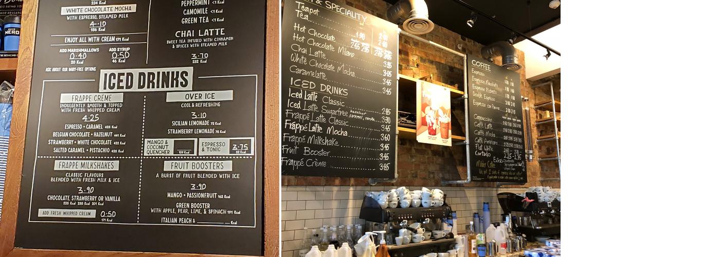 Caffè Nero Menu