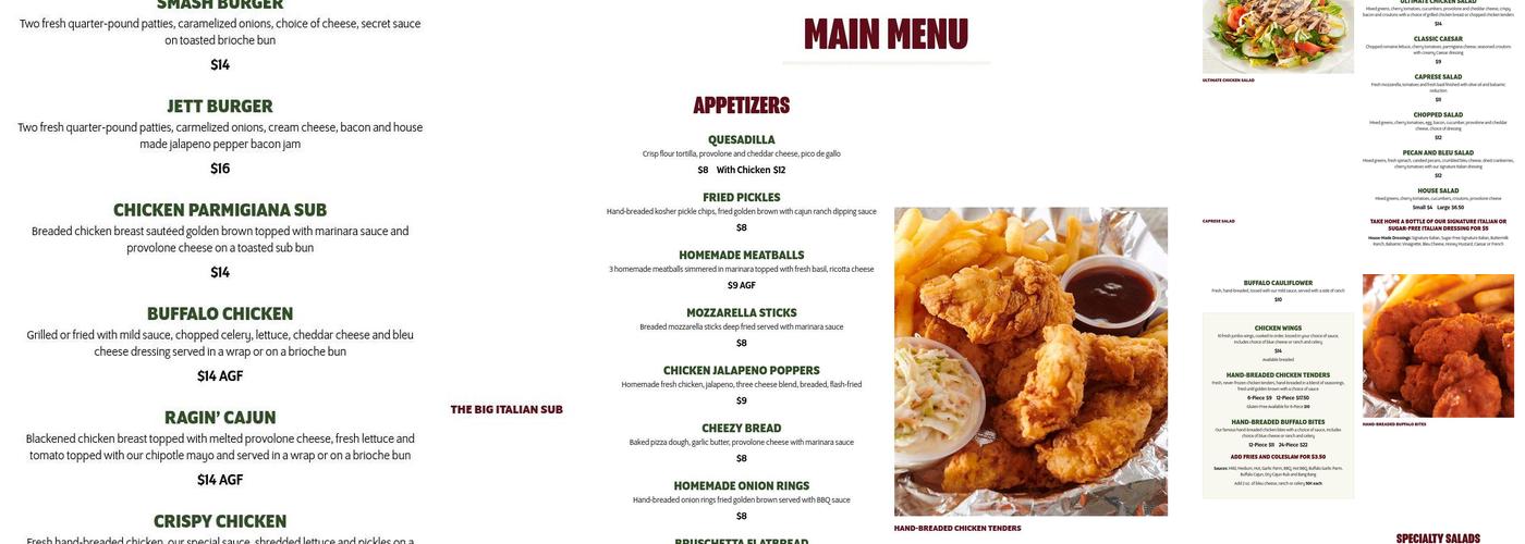 Joey's Italian Grille Menu