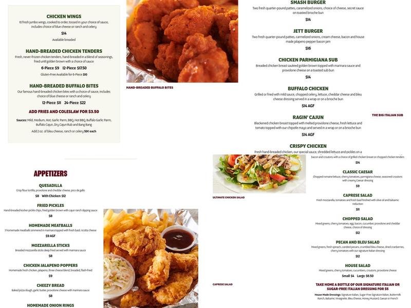 Joey's Italian Grille Menu