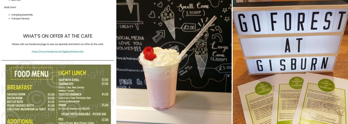 Gisburn Forest Cafe Menu