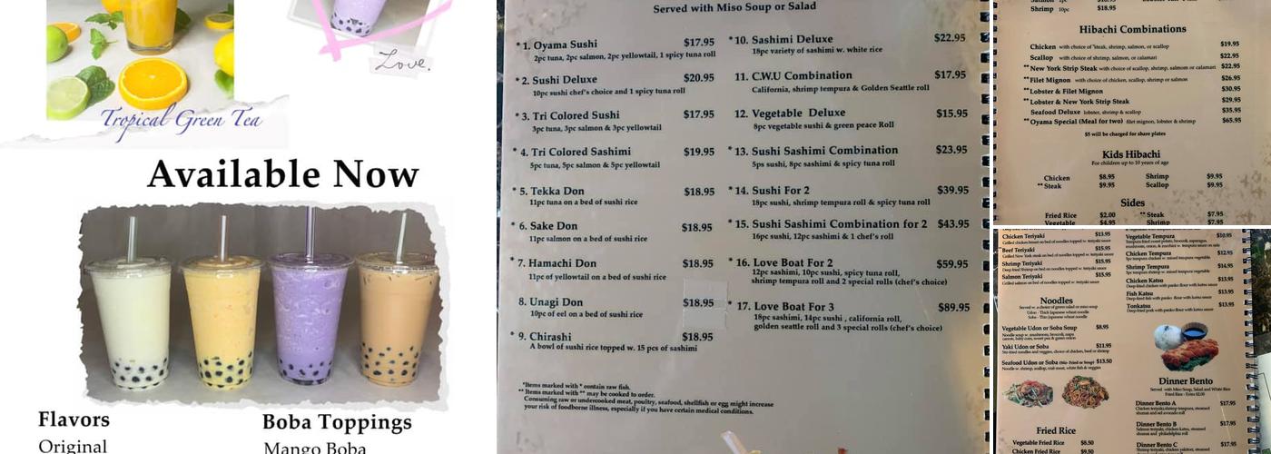 Oyama Japanese Steak House Menu