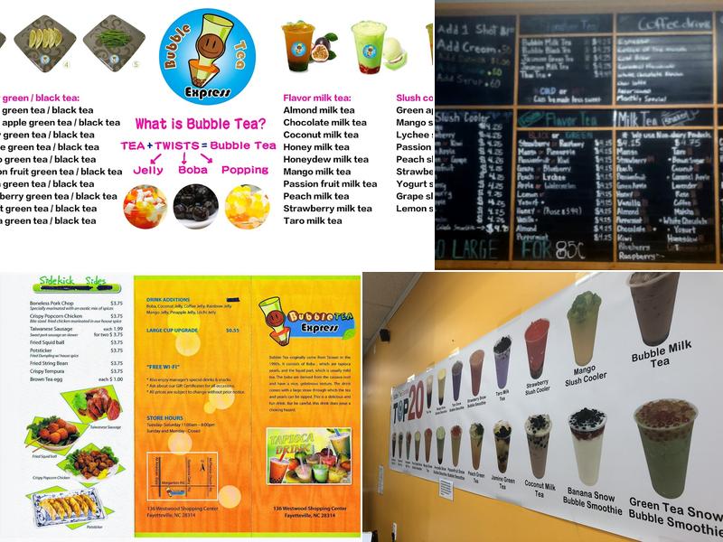 Bubble Tea Express Menu