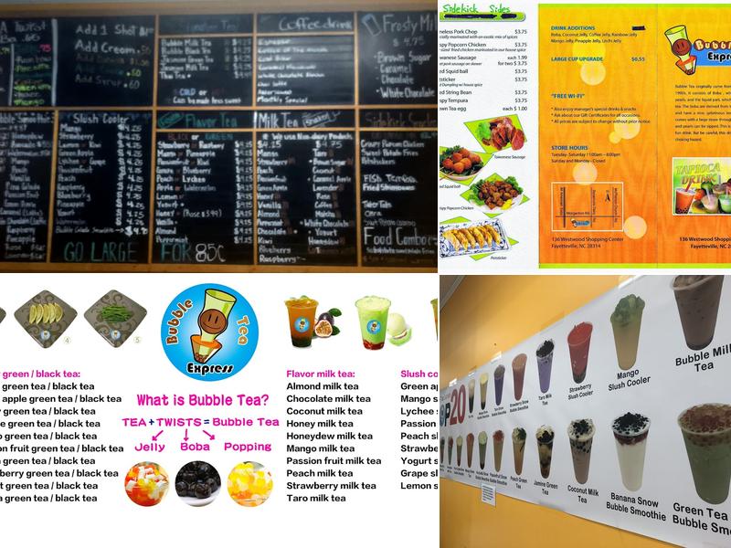 Bubble Tea Express Menu