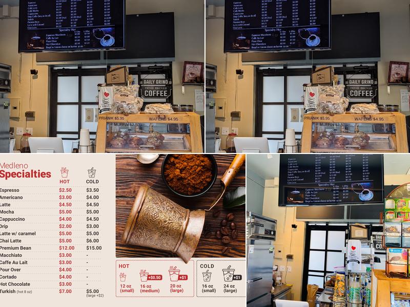 Medleno Coffee Shop & Roastery Menu