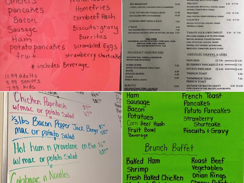 Sterk's Restaurant - Wakeman, OH Menu