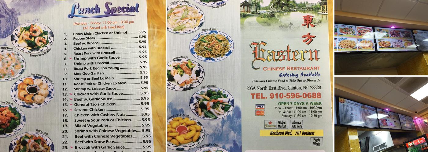 Eastern Chinese Restaurant Menu