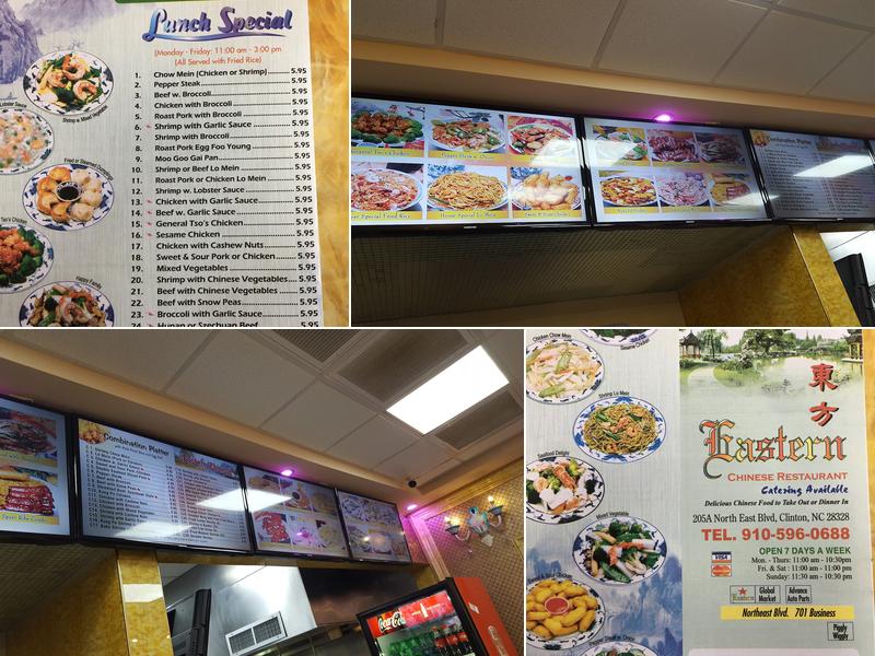 Eastern Chinese Restaurant Menu