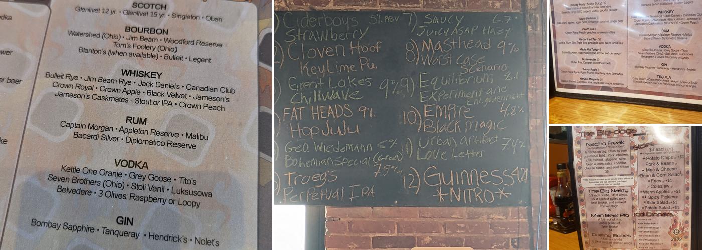 Briquettes Smokehouse Menu