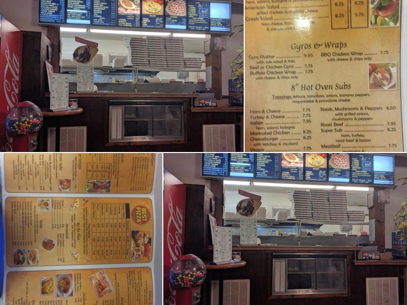 Pizza Corner Menu
