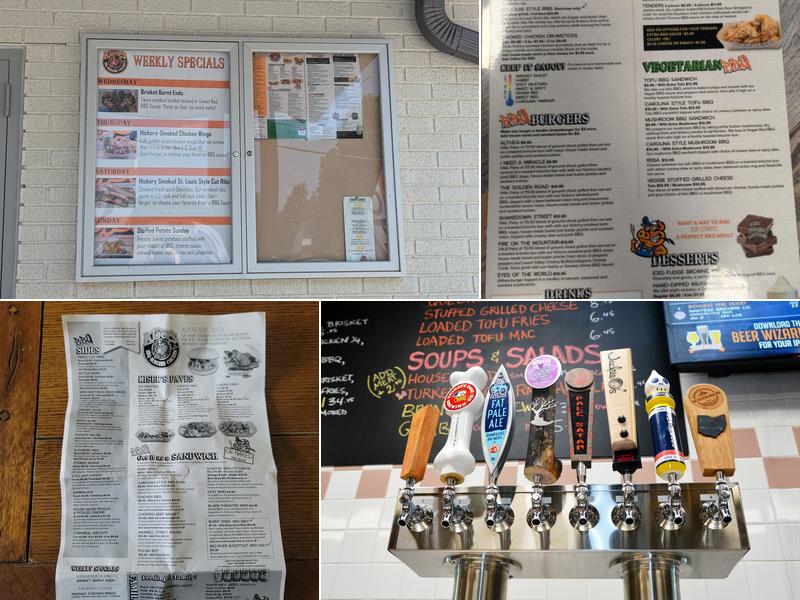 Kiser's Barbeque Menu