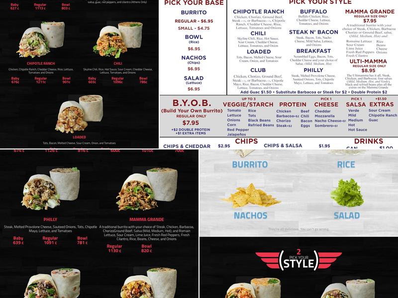 Big Mamma's Burritos Menu