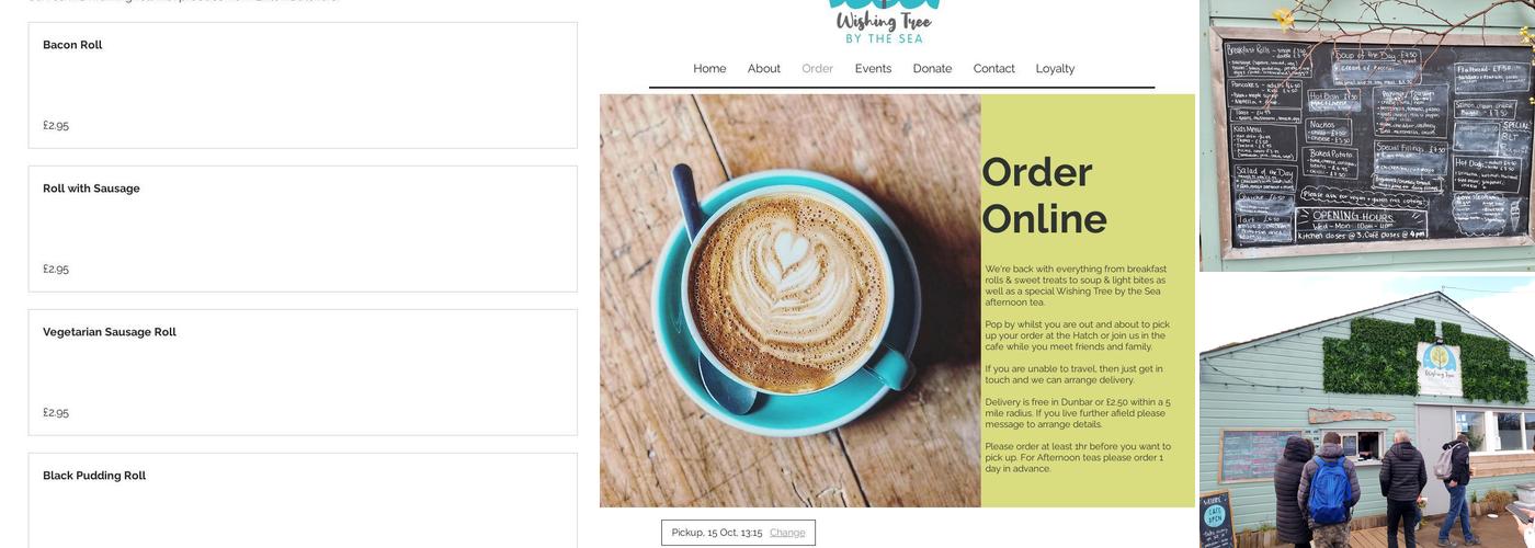 Wishing Tree by the Sea Menu