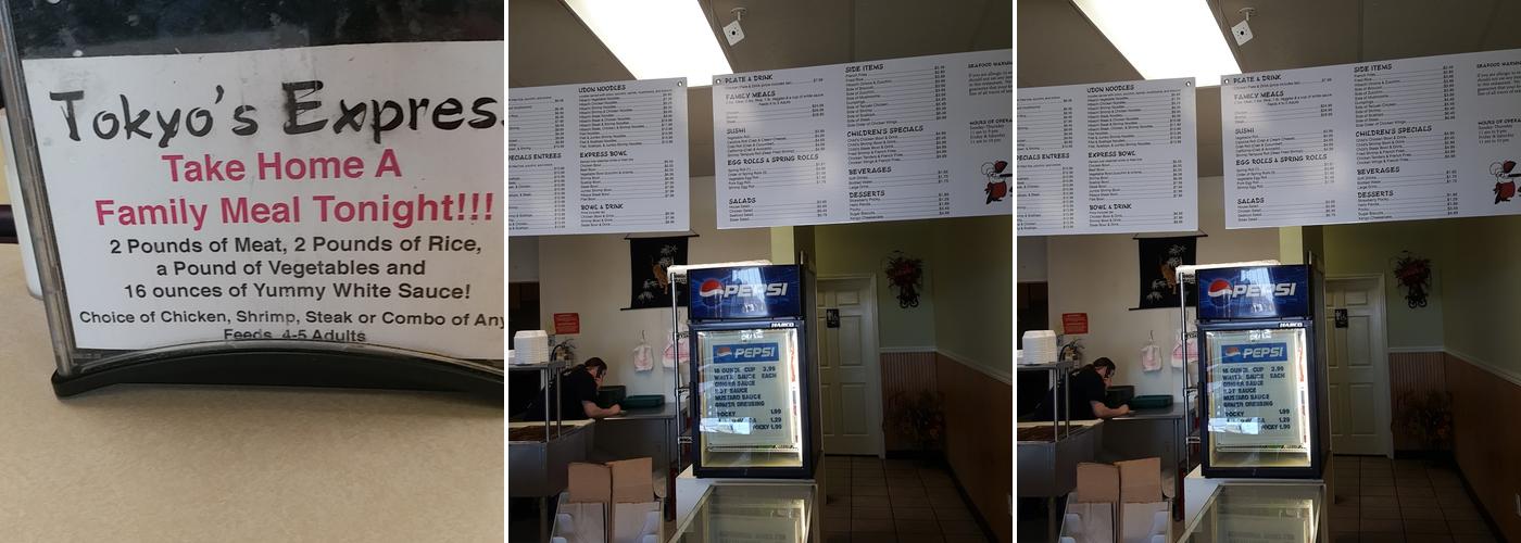 Tokyo's Express Menu