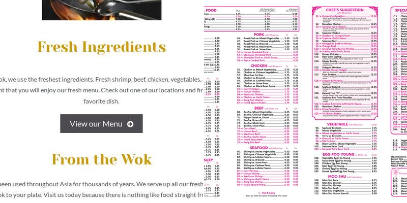 Golden Wok Menu