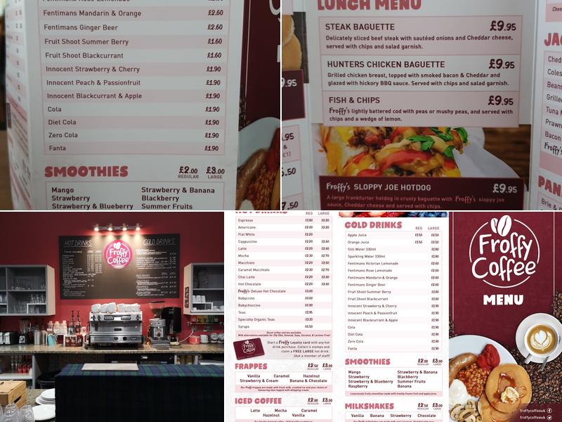 Froffy Coffee Menu