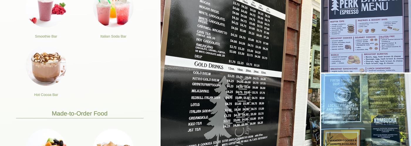 Pacific Perk LLC Menu