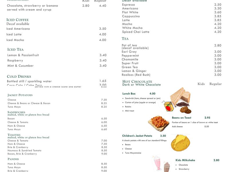 Orchard Coffee House Menu