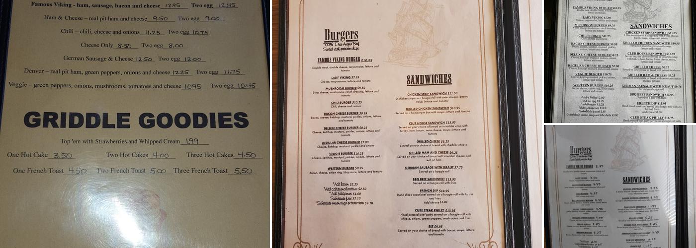 Viking Drive-Inn Menu