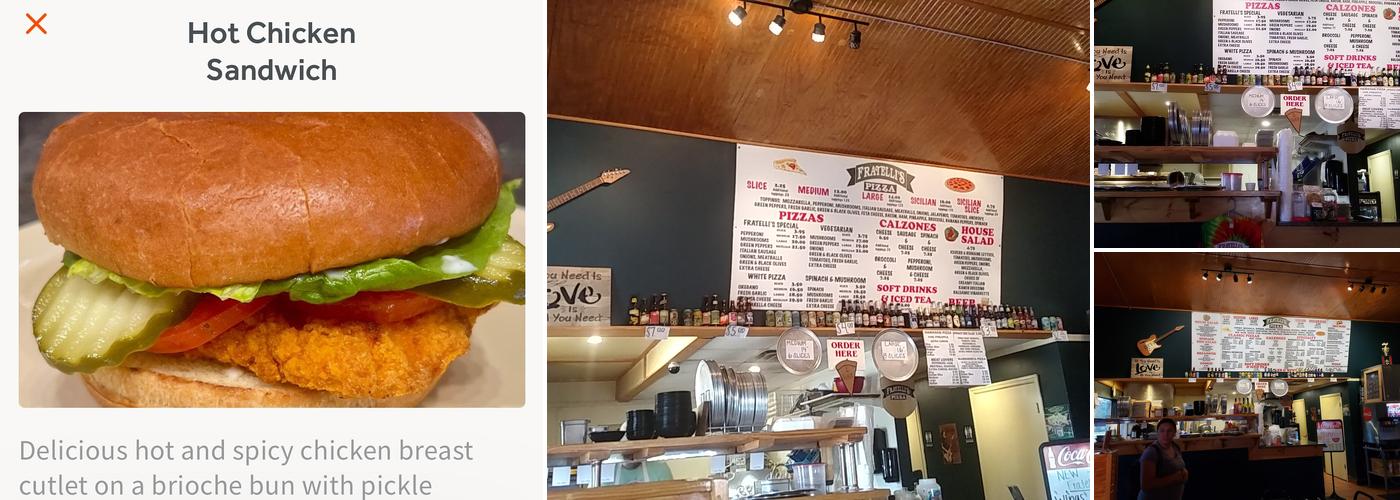 Fratelli's Pizza Menu