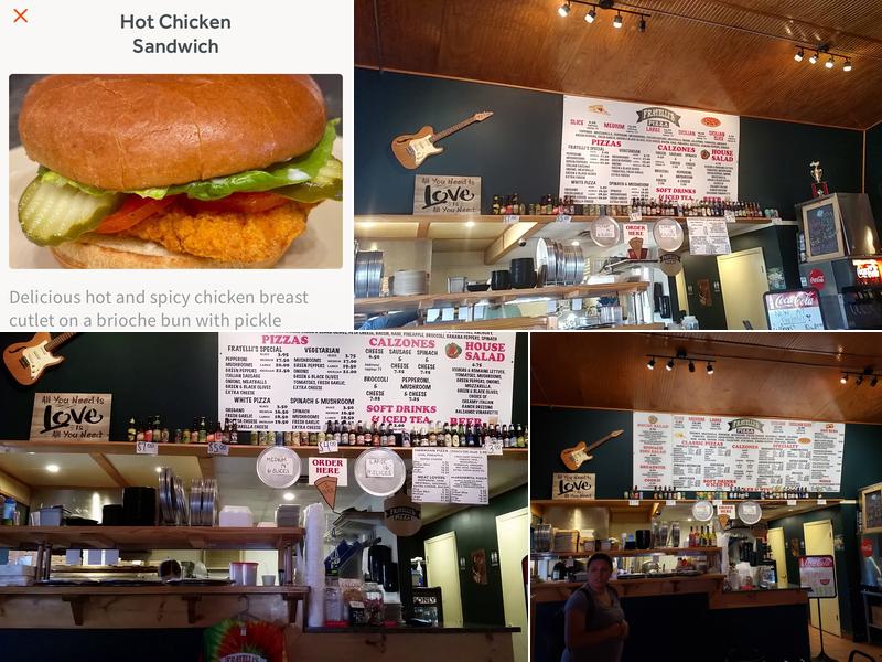 Fratelli's Pizza Menu