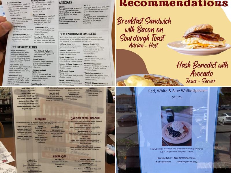 Millbrae Pancake House Menu