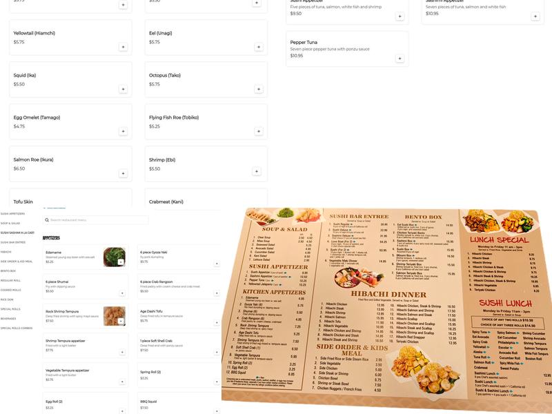 Mizumi Hibachi and Sushi Menu