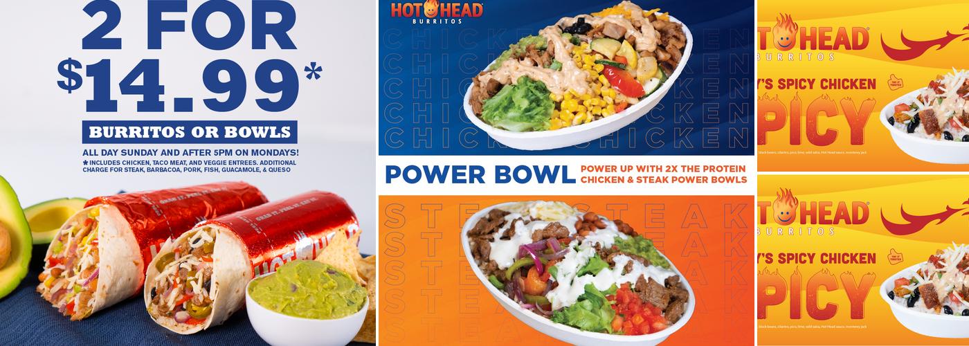 Hot Head Burritos Menu