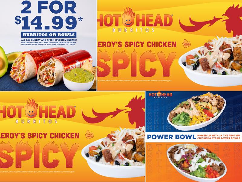 Hot Head Burritos Menu