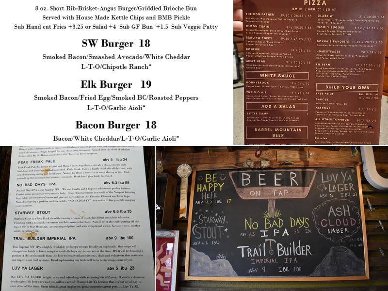 Barrel Mountain Brewing Menu