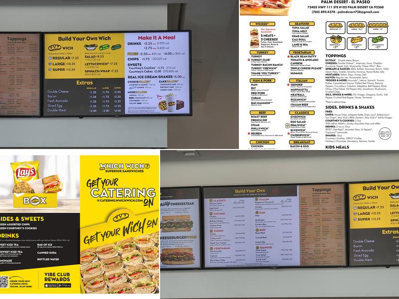Which Wich Menu