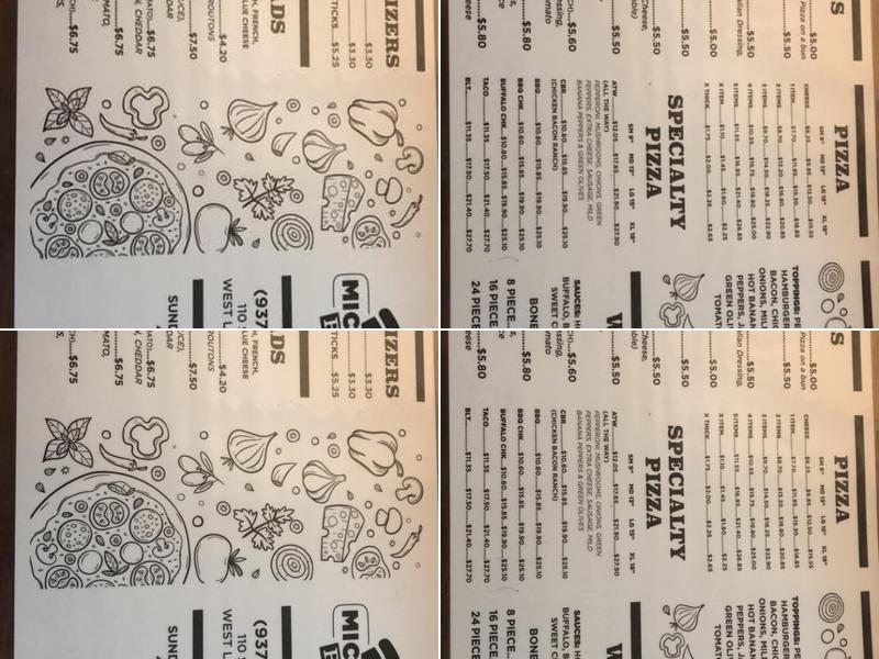 Michael's Pizza-West Liberty Menu