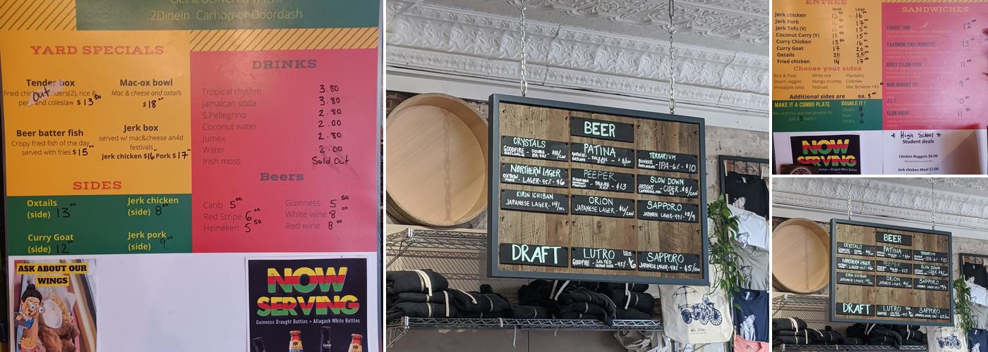 Public Market House Menu