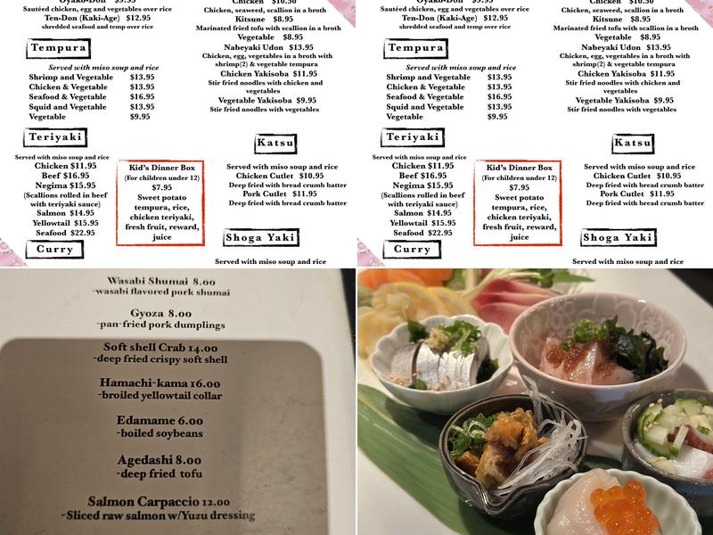 Sapporo Menu
