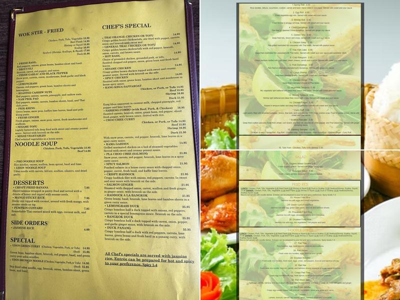 Sabieng Menu