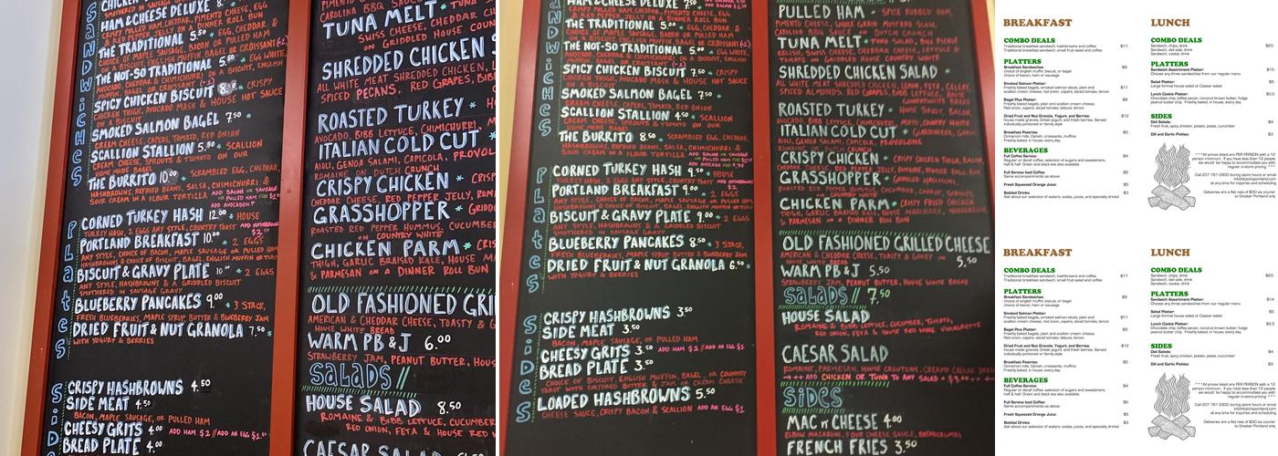 Dutch's Menu