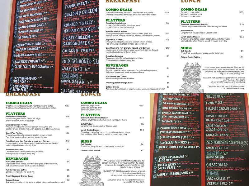 Dutch's Menu
