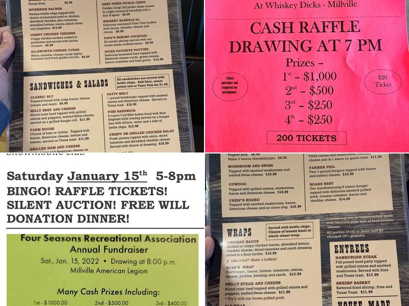 Whiskey Dicks Eatery and Saloon Menu