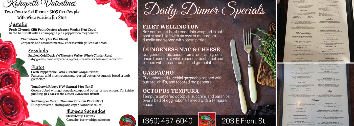 Kokopelli Grill Menu