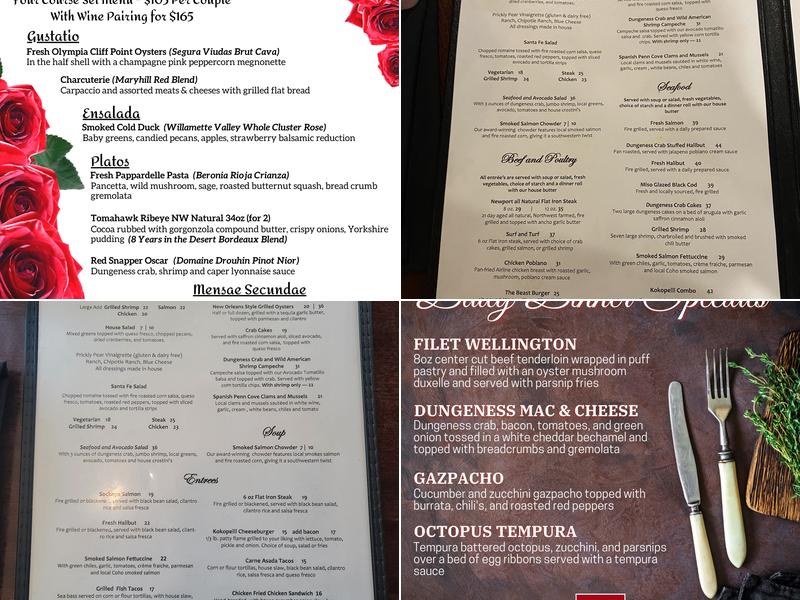 Kokopelli Grill Menu