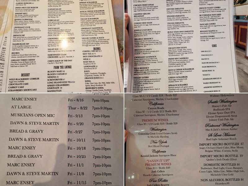 Joshua's Restaurant & Lounge Menu