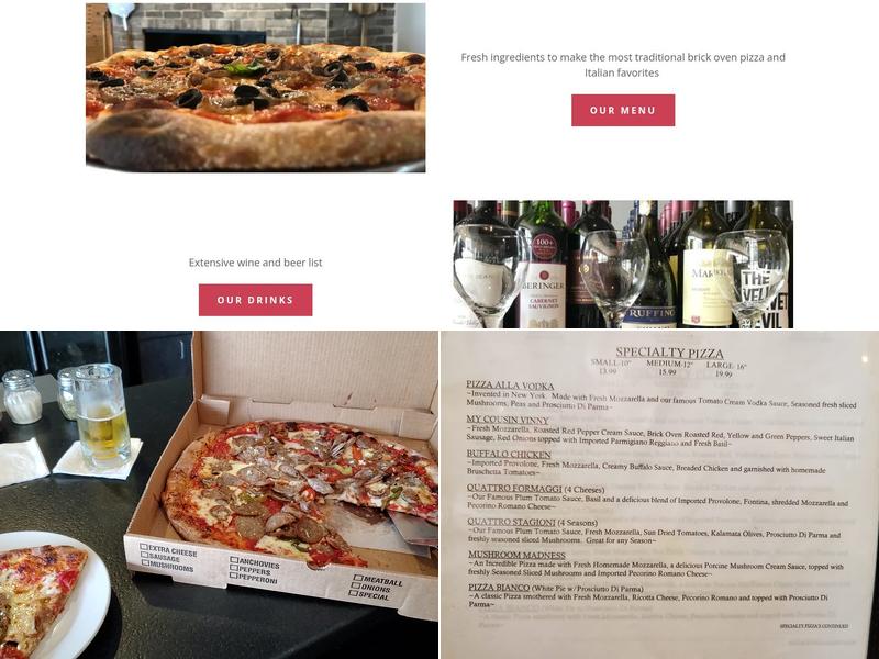 The Brick Oven Pizza Company Menu