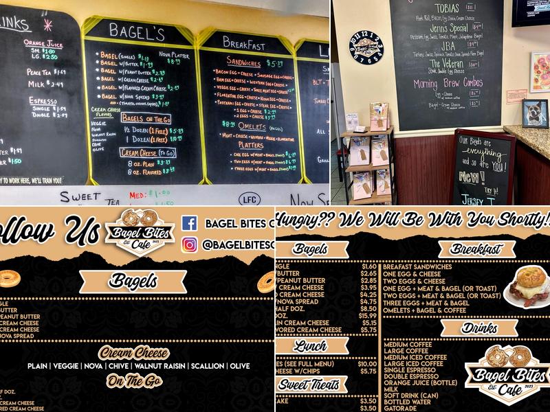Bagel Bites Cafe Menu