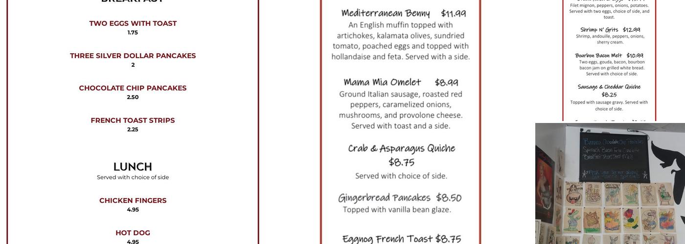 Sammy J's Menu