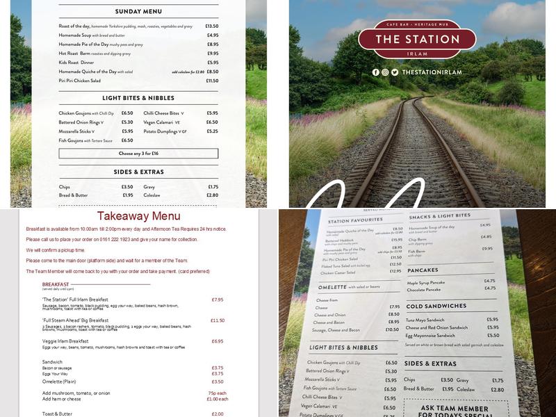The Station Irlam Menu