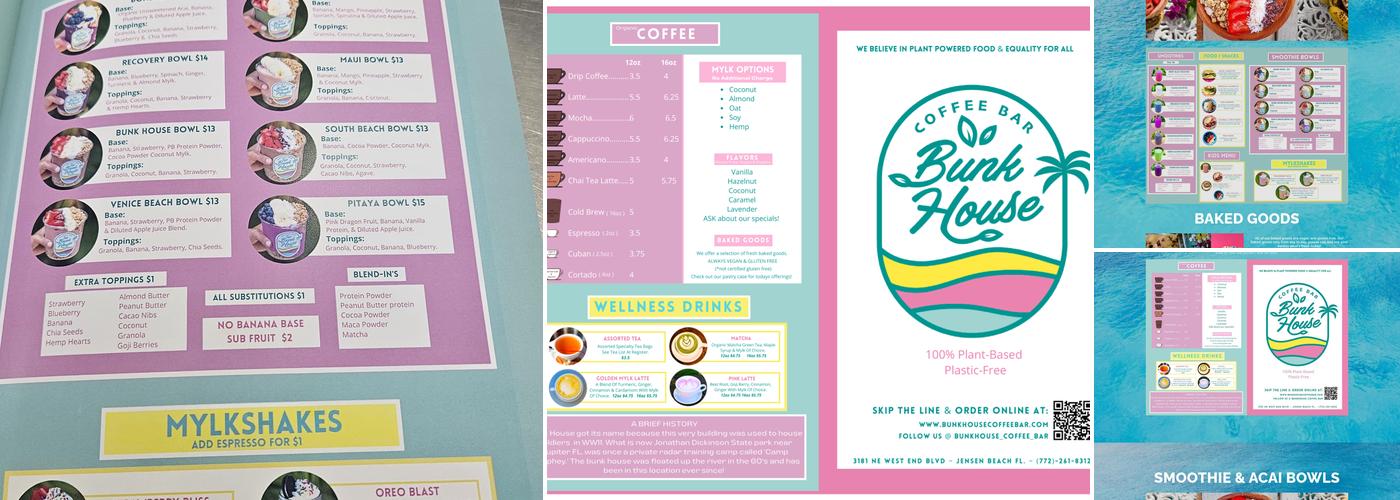 Bunk House Coffee Bar Menu