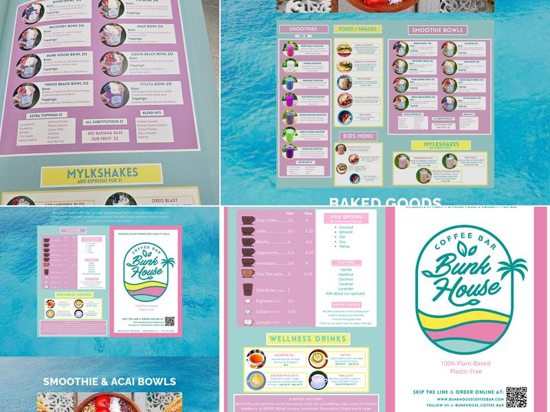 Bunk House Coffee Bar Menu